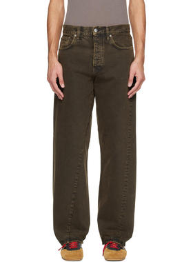 SUNFLOWER 男士 牛仔长裤 棕色 Wide Twist 牛仔裤