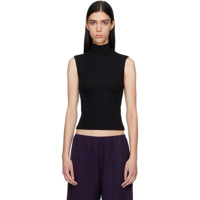 LESET 女士 上衣 黑色 Lauren Sleeveless 高领衫