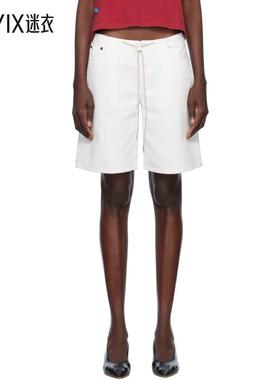 STILL HERE 女款白色 Cool 牛仔短裤 迷衣时尚