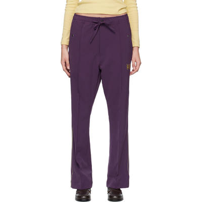 Needles 女士 运动长裤 紫色 Piping Cowboy 长裤