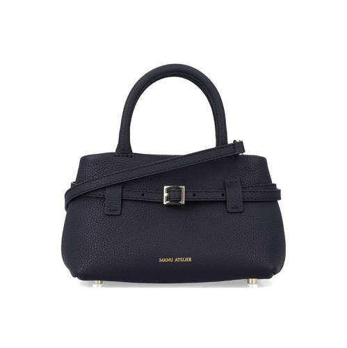 Manu Atelier 女士 FW26 包袋 Le Cambon 20 黑色皮革包包