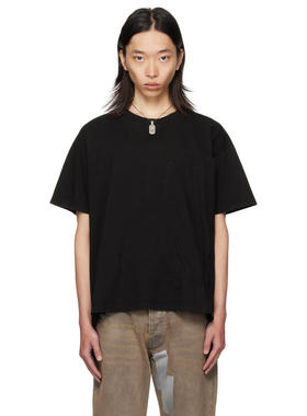 ALEXANDER DIGENOVA 男士 T恤 黑色 Scrap Inside Out T 恤