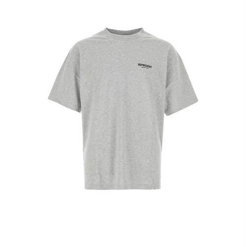 Represent 男士 FW26 T恤 Owners Club 灰色棉质