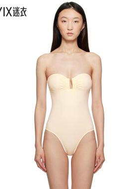 ERES 女款灰白色 Cassiopee 连体泳衣 迷衣时尚