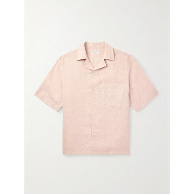 Loro Piana 诺悠翩雅 男士 SS26 衬衫 Federico Camp-Collar 亚麻