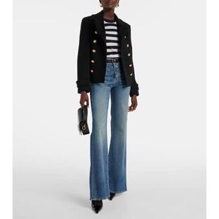 Nili Lotan 女士 毛衣 Meir 条纹羊毛真丝