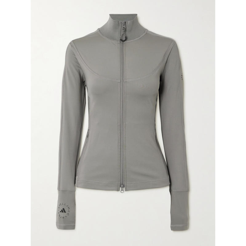 Adidas 女士 夹克 TruePurpose 弹力印花再生夹克