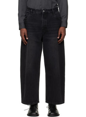 Studio Nicholson 男士 牛仔长裤 黑色 Paolo 牛仔裤