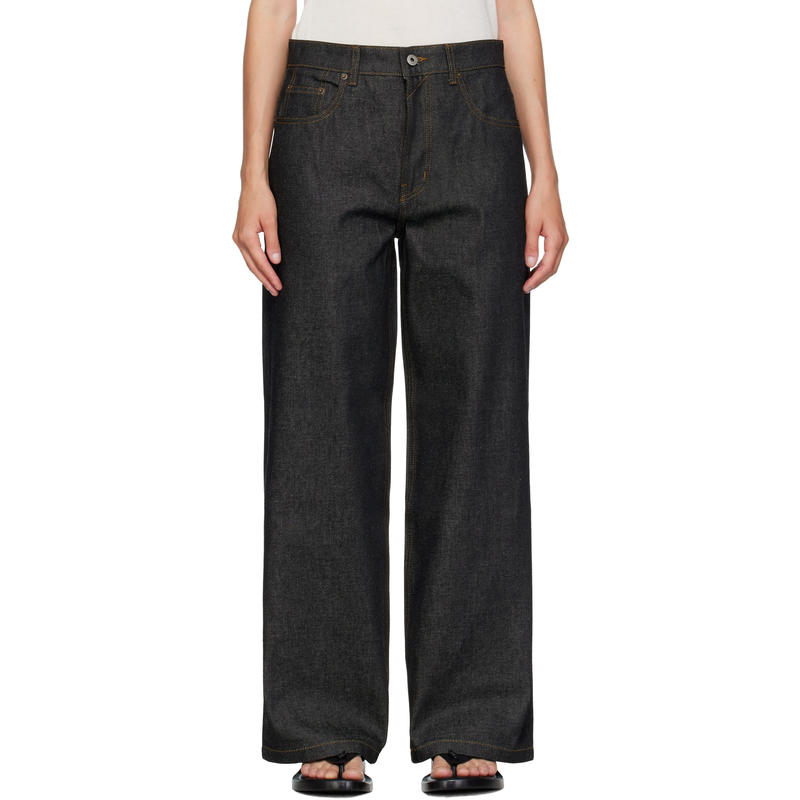 COOR 女士 牛仔长裤 蓝色 Rigid Semi Wide 牛仔裤