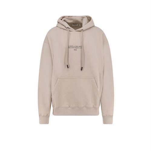 Off-White 男士 SS26 卫衣 灰白色抽绳长袖连帽衫