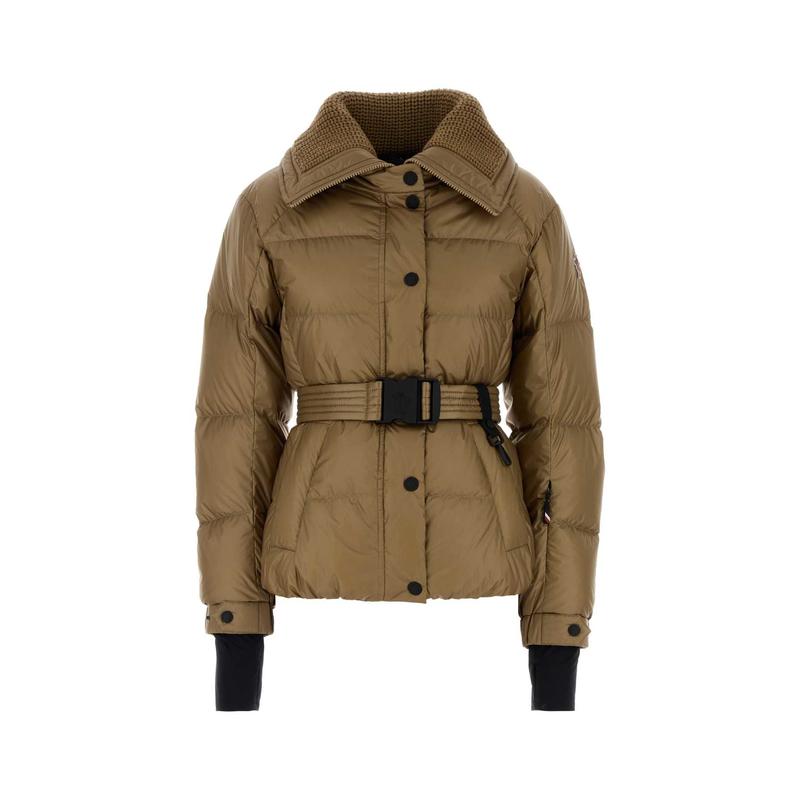 Moncler Grenoble 女士 羽绒服 Batailleuse 饼干色尼龙羽绒夹克