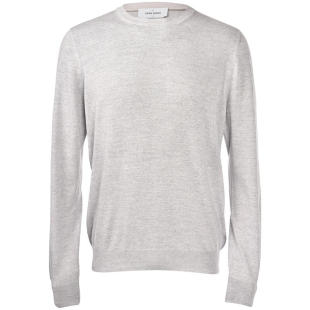 男士 格兰·萨索 SS26 上衣 Gran 灰色羊毛圆领针织衫 Sasso