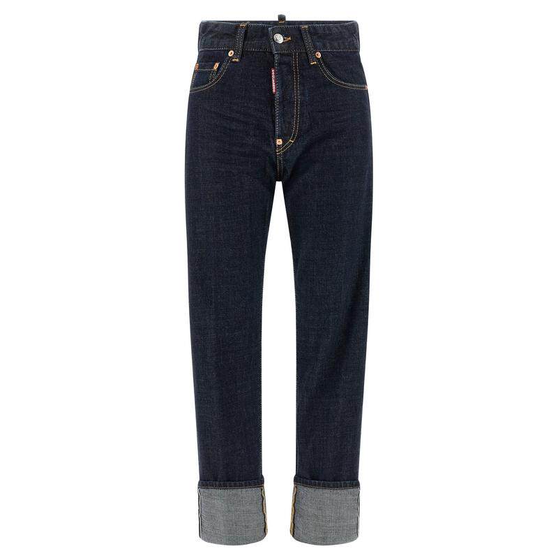 DSquared2 D二次方 女士 SS26 牛仔长裤 'Tomboy' 牛仔裤