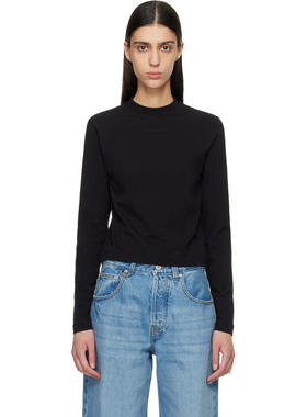 Jacquemus 雅克慕斯 女士 T恤 黑色 The Gros Grain 长袖
