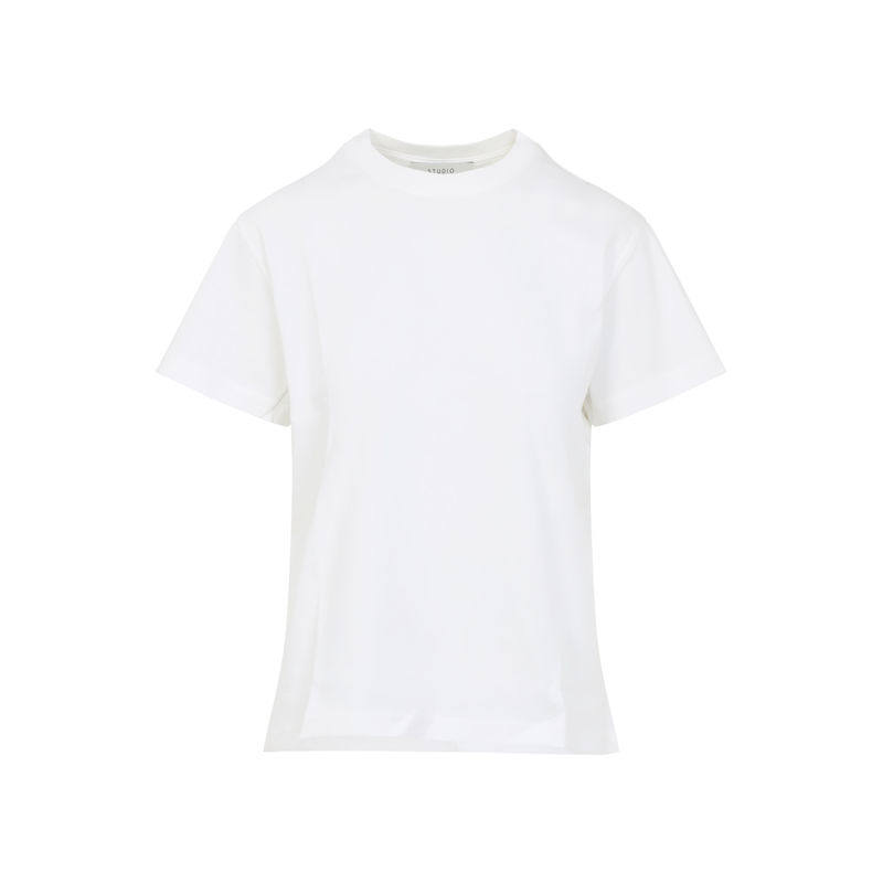 Studio Nicholson 女士 FW26 T恤 白色海军风棉质图片