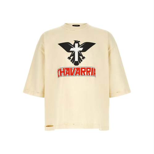 Willy Chavarria 男士 SS26 T恤 Aguila Buffalo 做旧
