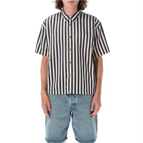 Stüssy 斯图西 男士 SS24 衬衫 Flat 裤脚条纹