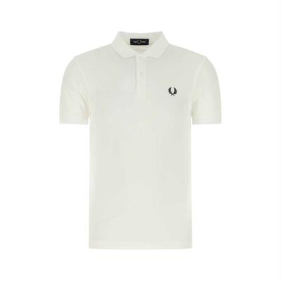 Fred Perry 弗莱德.派瑞 男士 SS26 POLO衫 白色刺绣 Polo 衫