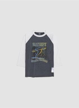 Satisfy 男士 SS26 T恤 满足 MothTech 图案棒球 T 恤
