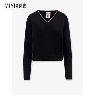 早秋新品 女款 Semicouture 迷衣 羊毛羊绒莱茵石毛衣 迷衣时尚