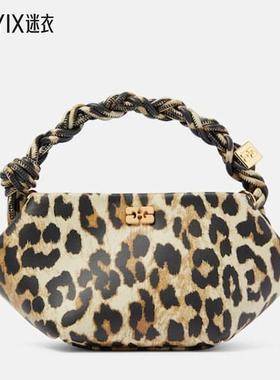 Ganni 女款Bou 迷你皮革肩包 迷衣时尚