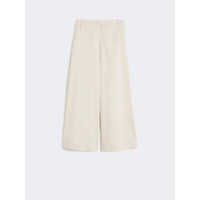 Weekend Max Mara 女士 SS26 长裤 WKDARIETE 棉质斜纹布裤子