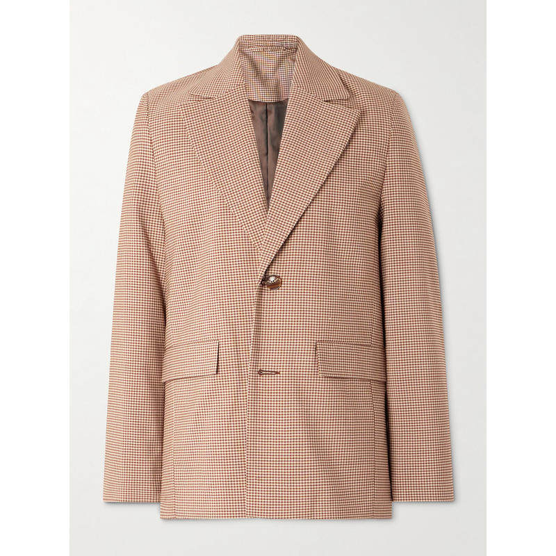 Séfr 男士 SS25 西装外套 Insight 方格棉布梭织西装外套