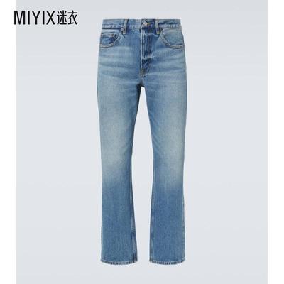 Frame Denim男士宽松款褪色设计直筒牛仔裤 迷衣时尚