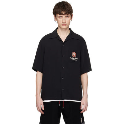 Amiri 埃米尔 男士 衬衫 黑色 MA Chateau Camp