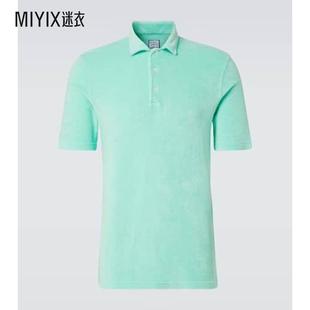 Fedeli 男款 棉质厚绒布Polo衫 迷衣时尚