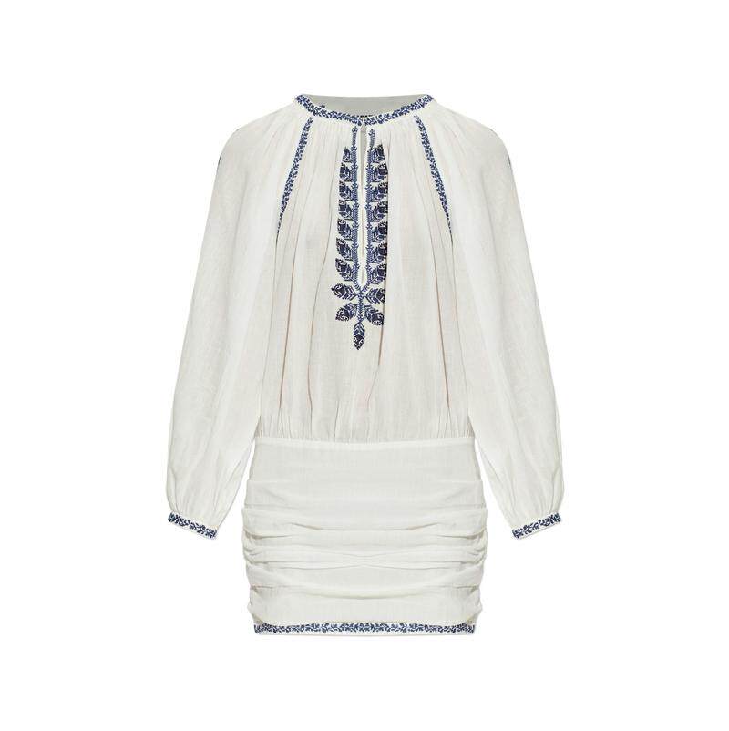 isabel marant 伊莎贝尔·玛兰 女士 连衣裙 LUDY 本色蓝色棉质