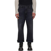 黑色 牛仔长裤 Washed Boyfriend R13 牛仔裤 男士