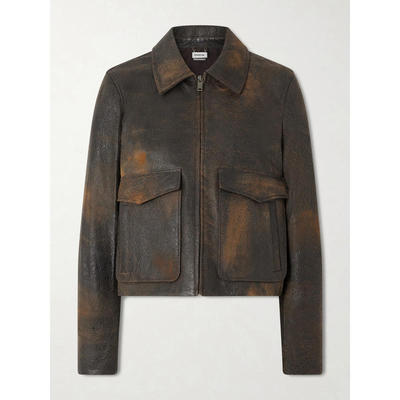 SIMKHAI 女士 SS26 夹克 Sage 织纹皮革