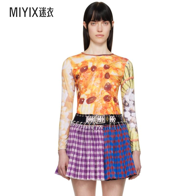 Chopova Lowena 女士多色 Dinner's Served Fitted Jersey T 恤