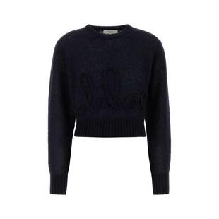 標誌針織套衫 Chloé 毛衣 SS26 女士