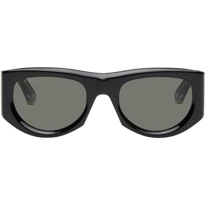 Gucci古驰女士 CO 太阳镜 黑色 Rectangular-Frame 太阳镜