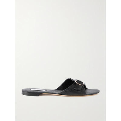 Gabriela Hearst 女士秋冬新品 穆勒鞋 Briar 搭扣织纹皮革凉拖