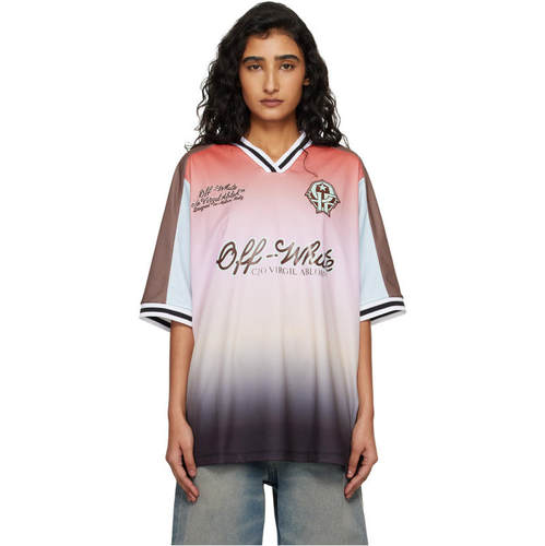 Off-White 女士 T恤 粉色 Soccer
