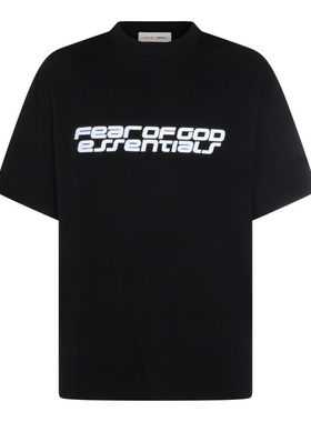 Essentials 男士 SS26 T恤 黑色棉质