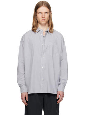 Norse Projects 男士 衬衫 紫色 Mo Cotton Tencel 衬衫