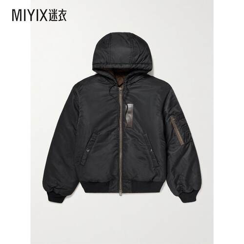 FrizmWORKS 男款MA-1 Shell 活动带里衬连帽夹克 迷衣时尚