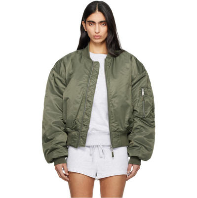Entire Studios 女士 夹克 卡其色 Cropped Broad 飞行员