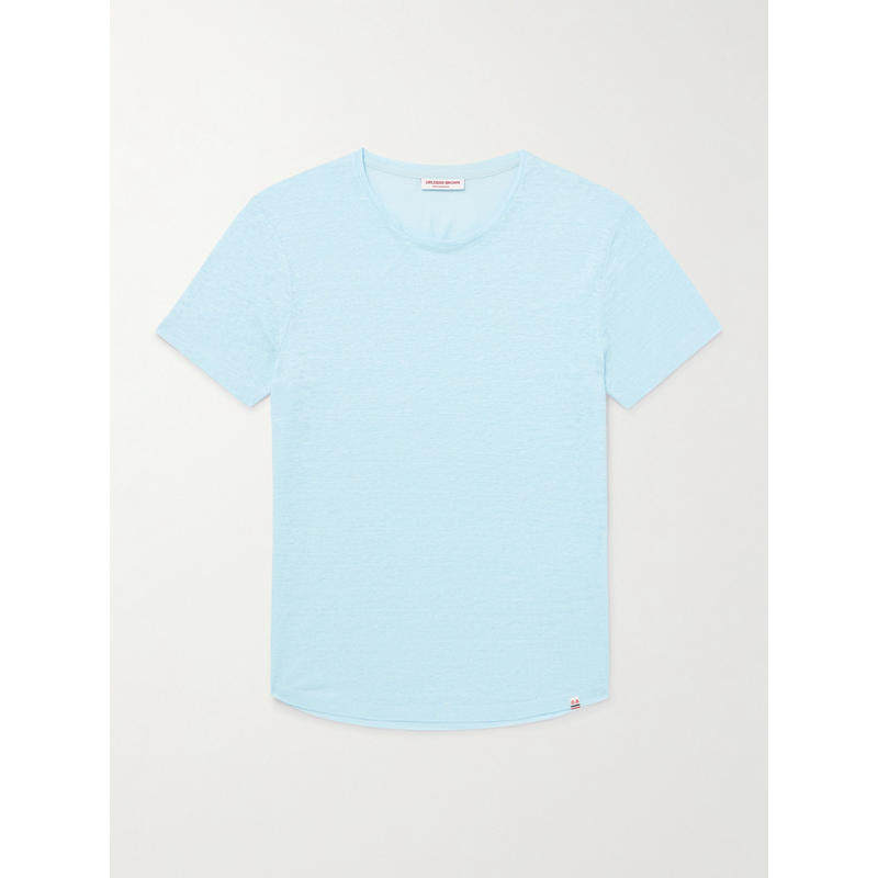 Orlebar Brown 男士 FW25 衬衫 OB-T 修身亚麻针织T恤