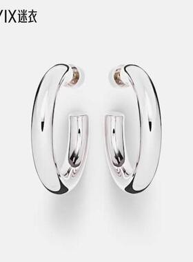 Jennifer Fisher 女款Samira 14kt 迷你镀金耳环 迷衣时尚