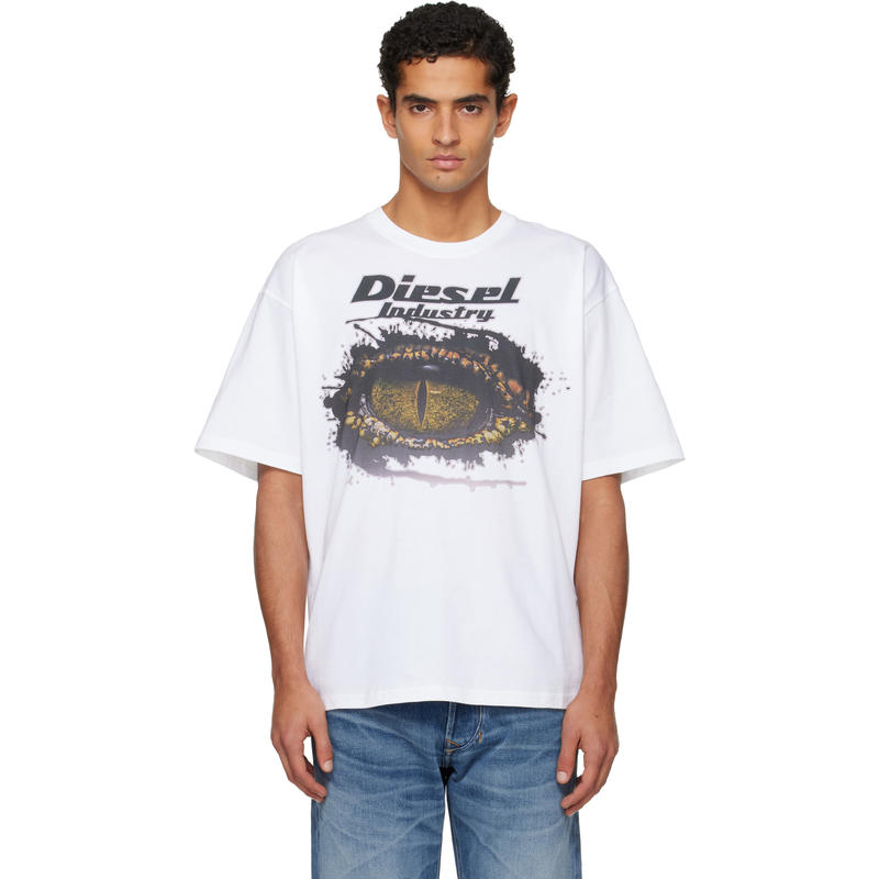 Diesel 男士 T恤 白色 T-Boxt-T25 T 恤