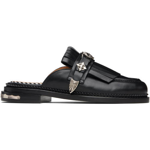 Toga 女士 穆勒鞋 黑色 Hard Leather Slip-on