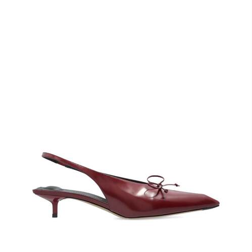 Jacquemus 雅克慕斯 女士 FW25 高跟鞋 CUBISTO 酒红色抽跟鞋