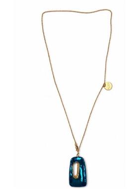 Marni 玛尼 女士 SS26 项链/吊坠 JEWELRY 青色铜制