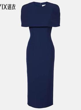 Roland Mouret 女款crêpe 披肩酒会礼服 迷衣时尚