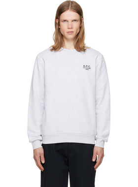 A.P.C. 男士 卫衣 灰色 Standard Rue Madame 套头衫官网直邮进口